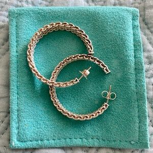 Tiffany&Co Somerset 925SterlingSilverHoop Earrings
